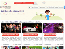 Tablet Screenshot of centrumdeti.cz